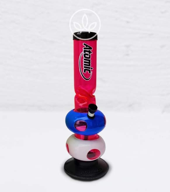 Atomic Acrylbong | H: 30cm - Bubble Design