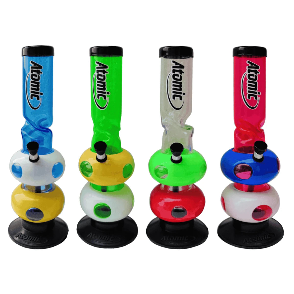 Atomic Acrylbong | H: 30cm - Bubble Design