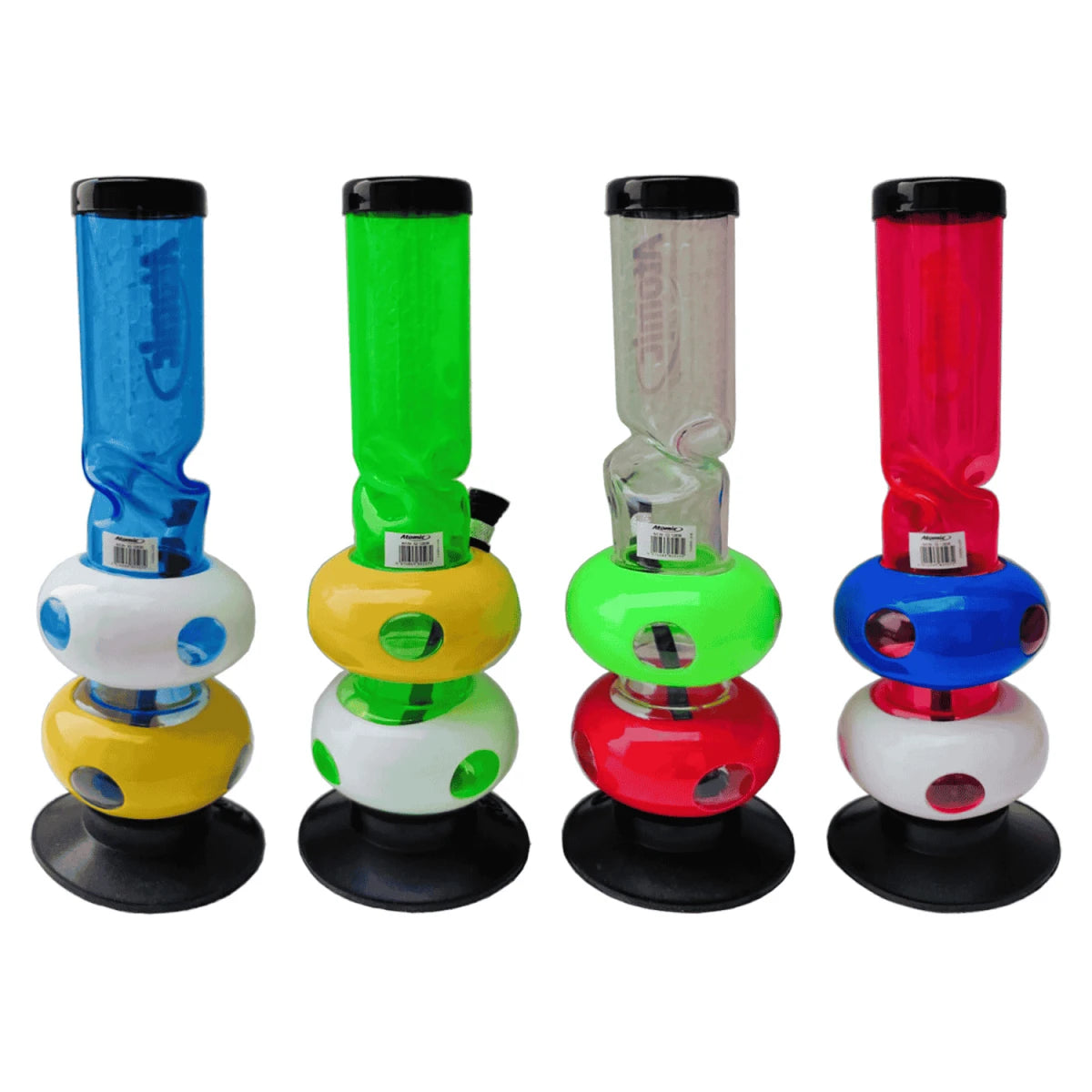 Atomic Acrylbong | H: 30cm - Bubble Design