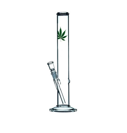 Atomic Glas-Bong - Weed Leaf | H: 46cm, Ø: 50mm, Schl.: 18,8mm