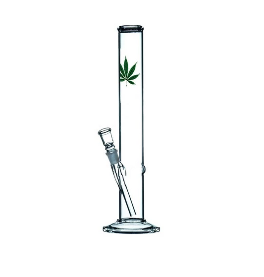 Atomic Glas-Bong - Weed Leaf | H: 46cm, Ø: 50mm, Schl.: 18,8mm