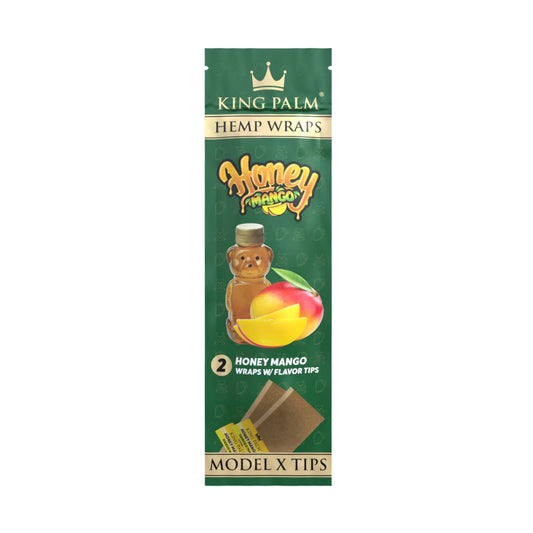 King Palm Hemp Wraps Honey Mango - 2 x Hemp Blunt Wraps pro Packung