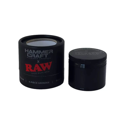 Hammercraft RAW Grinder Black Aluminium 4-teilig Medium Ø 55 mm
